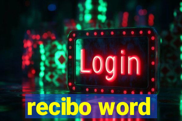 recibo word